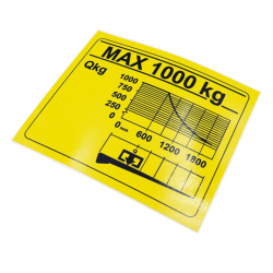71013952LG Dijagram nosivosti 1000 kg/1800 mm